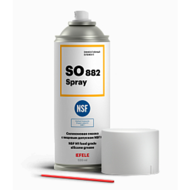 Многофункциональная силиконовая смазка EFELE SO-882 Spray с пищевым допуском